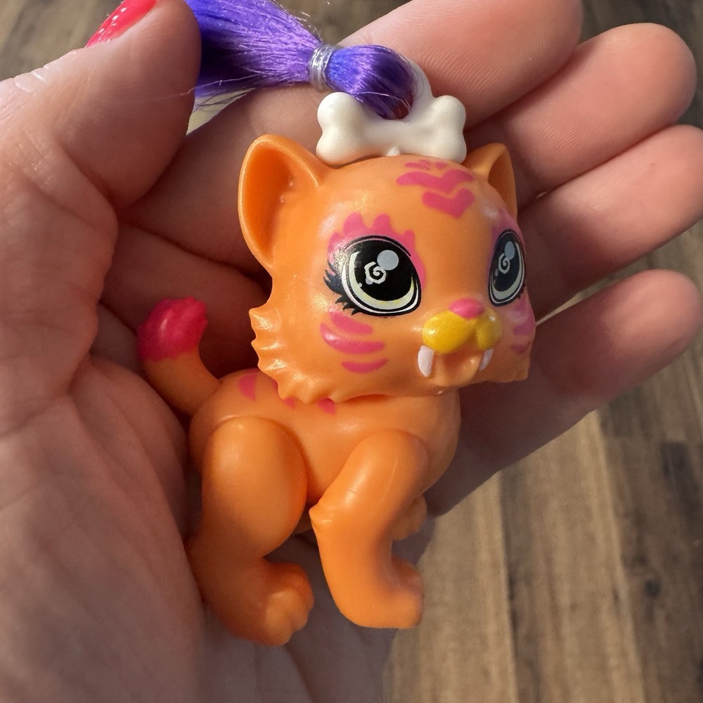Cave Club Dino Baby Crystals Surprise Orange Saber Tooth Tiger Figure HTF